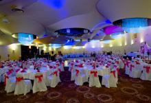 3D ceiling inside banquet hall