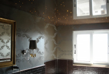 Bathroom high gloss ceiling
