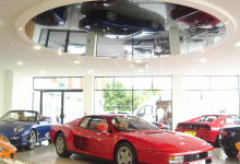 Car shop stretch ceiling