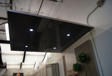 Modular ceiling panel with lights