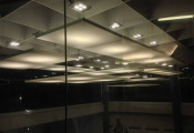 Hall with translucent modular panels