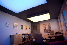 Translucent office ceiling