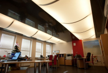 Office with translucent ceiling