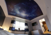 Printed bedroom stretch ceiling