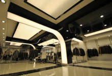 Stretch ceiling in retail store