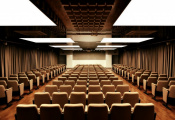 Conference hall with translucent ceiling