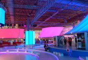 Exhibition with 3D stretch ceiling
