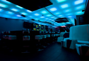Night club blue stretch ceiling