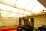 Wavy translucent ceilings