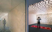 Expo with printed ceiling and walls