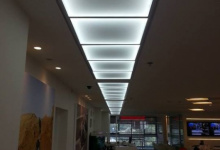 Luminous translucent ceiling tiles