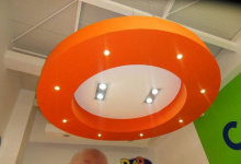 Circular modular ceiling panel