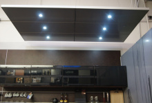 Modular ceiling panel with six lights