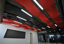 Wavy modular ceiling panels