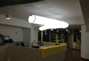 Long 3D modular light panel