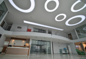 Office with luminous ceiling