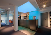 Library with translucent ceilings