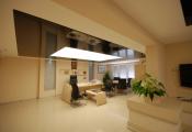 Office with translucent ceilings